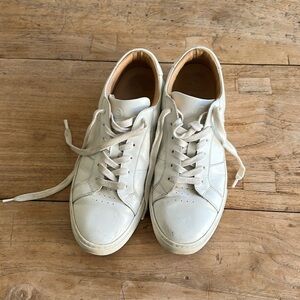 Greats Royale Blanco Women’s White Leather Sneakers size 10 made in Italy